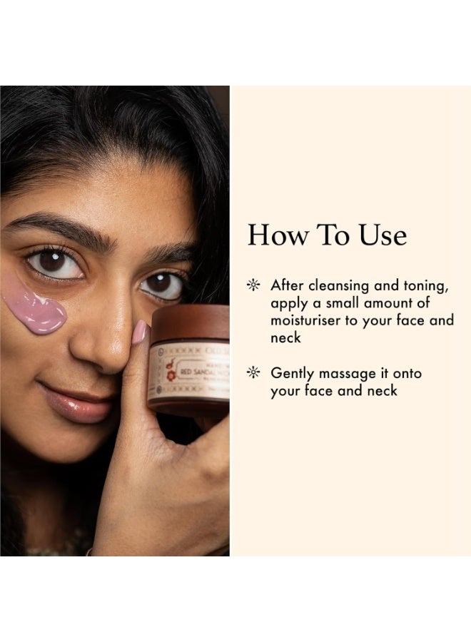 OLD SCHOOL Rituals Red Sandalwood & Saffron Age-Defying Face Moisturiser|For Dull Or Mature Skin|Hydrating Mousse|50G|Reduces Fine Lines & Wrinkles|Enhances Youthful Radiance 50g - Image 2